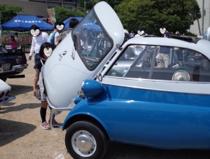 展示されている車